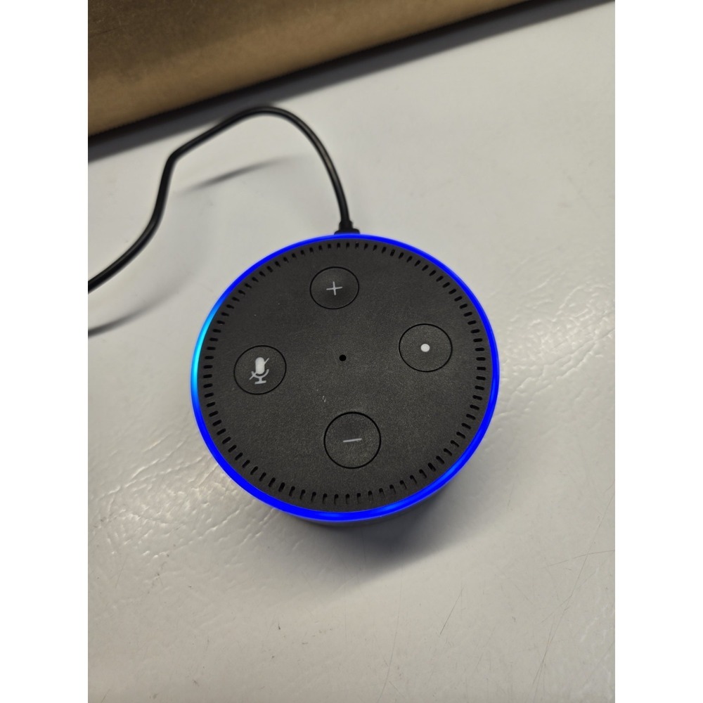Amazon Echo Dot 2nd Generation Model RS03QR Smart Speaker Alexa Black With Cord